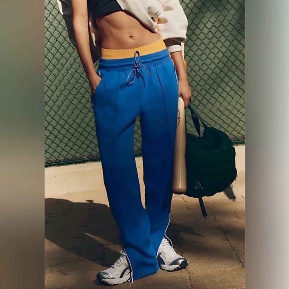 Free People Movement Hop To It Track Pant in Stellar Blue Size S